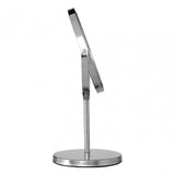 Silver Effect Metal Swivel Table Mirror