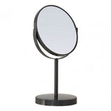 Grey Metal Small Swivel Table Mirror