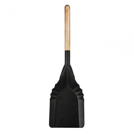 Black Shovel With Wooden Handle