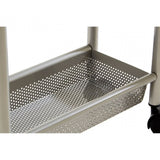 4 Tier Trolley Brush Nickel With Basket
