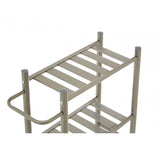 4 Tier Trolley Brush Nickel With Basket
