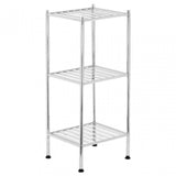 3 Tier Chrome Shelf Unit With Rubber Feet
