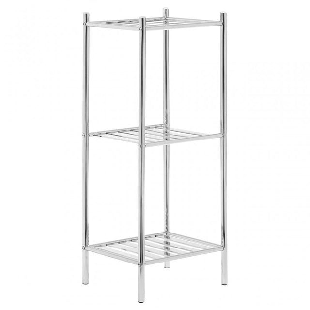3 Tier Chrome Metal Shelf Unit