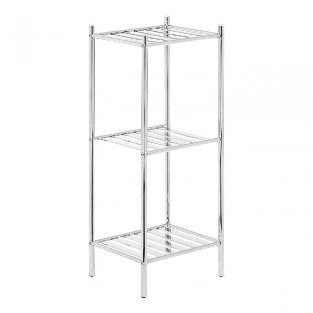 3 Tier Chrome Metal Shelf Unit
