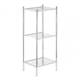 3 Tier Chrome Metal Shelf Unit