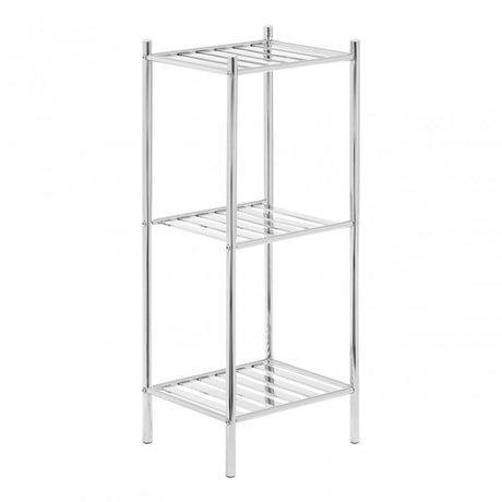 3 Tier Chrome Metal Shelf Unit
