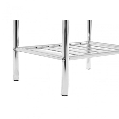 3 Tier Chrome Metal Shelf Unit