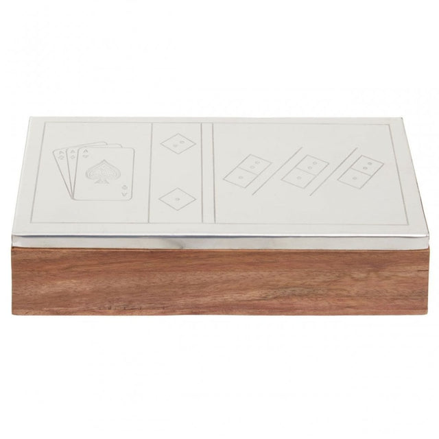 Churchill 3 In 1 Domino Dice Game Set