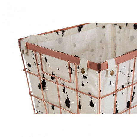 Rose Gold Iron Wireframe Basket