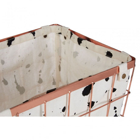 Rose Gold Iron Wireframe Basket