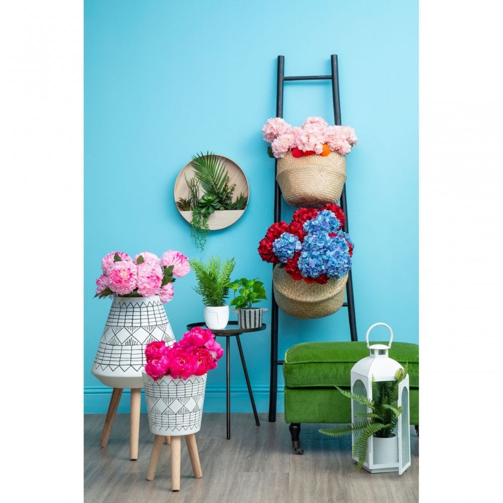 Small Seagrass Pom Pom Basket