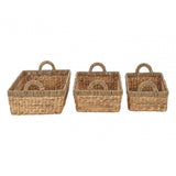 Double Seagrass Rim Storage Baskets
