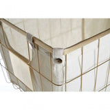 Medium Gold Finish Iron Wire Storage Basket