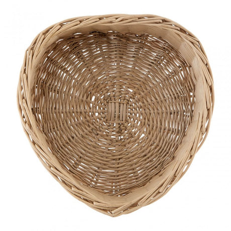 Grey Heart Shape Willow Basket