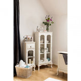 Rustic White Washed Storage Baskets - Set Of 2