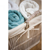 Rustic White Washed Storage Baskets - Set Of 2