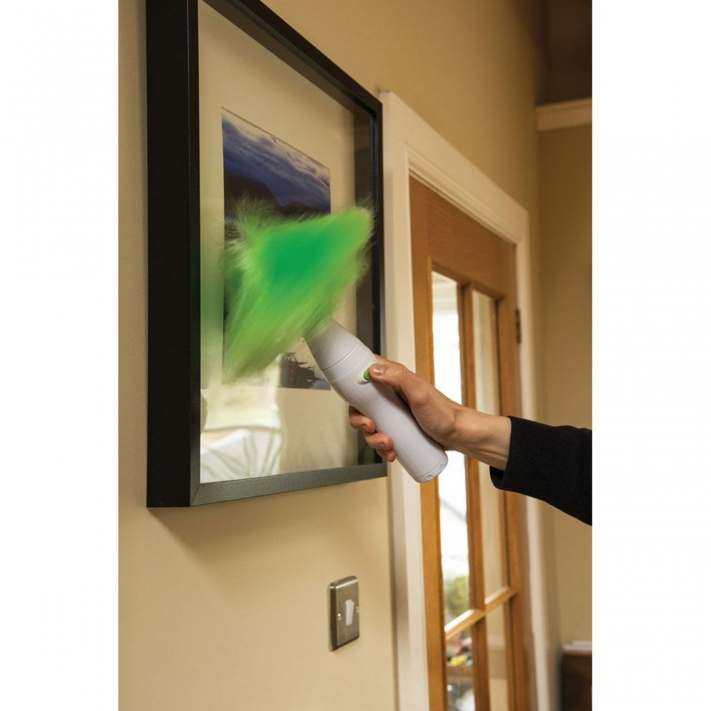 White And Greenrotating Duster