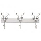 3 Hook Stag Head Hanger