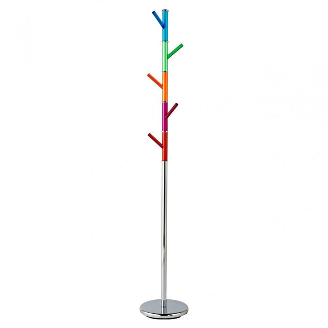 Multicoloured Acrylic Pegs Coat Stand