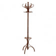 Walnut Finish Solid Birchwood Coat Stand