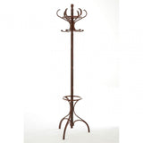 Walnut Finish Solid Birchwood Coat Stand