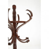 Walnut Finish Solid Birchwood Coat Stand