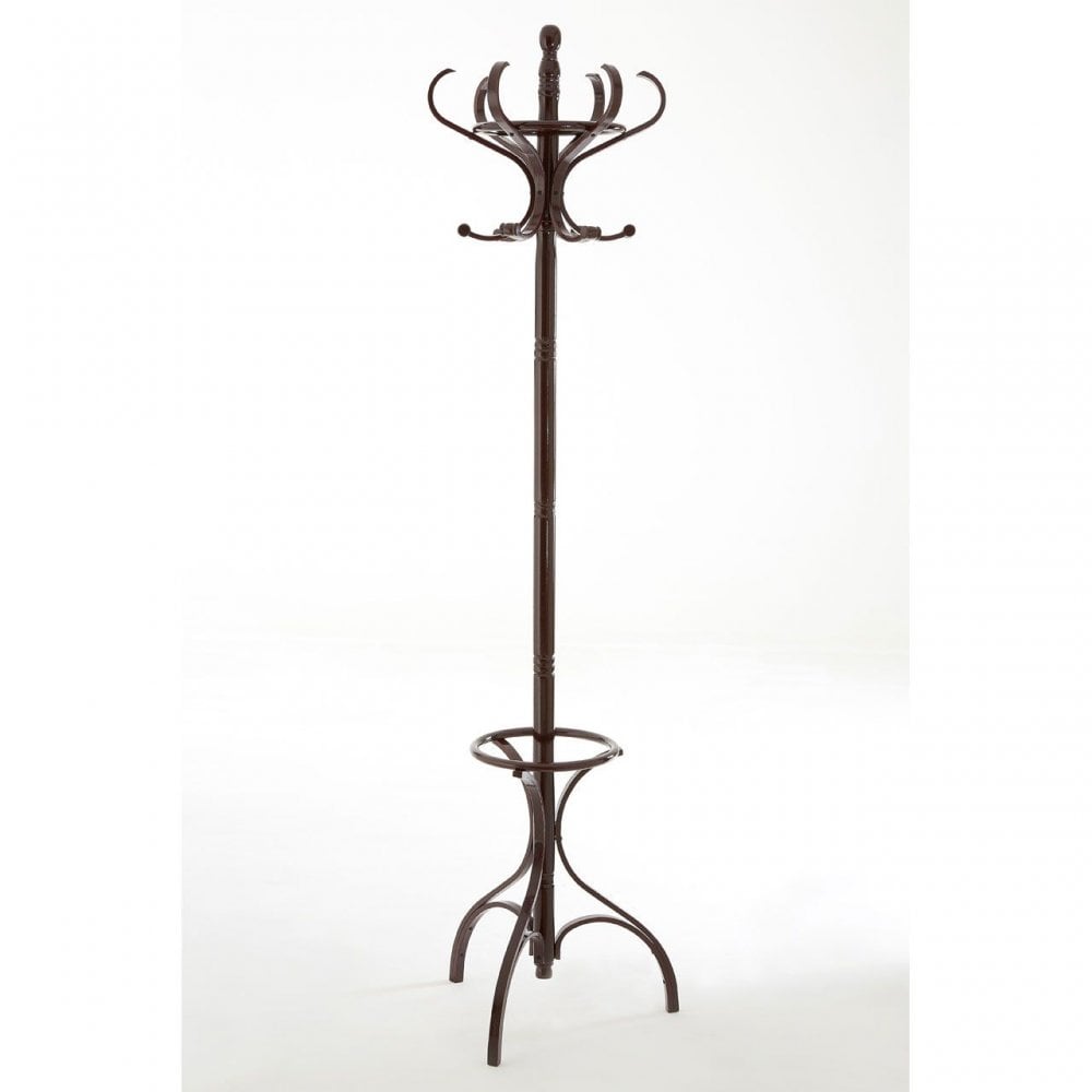 Mahogany Finish Coat Stand