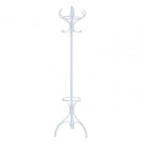 White Finish Floor Standing Coat Stand