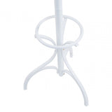 White Finish Floor Standing Coat Stand
