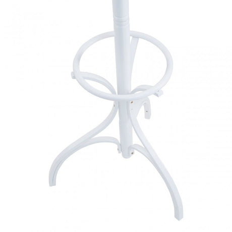 White Finish Floor Standing Coat Stand