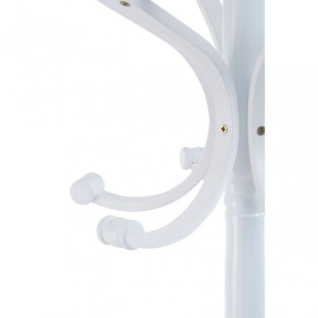 White Finish Floor Standing Coat Stand