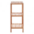 3 Tier Walnut Wood Bathroom Shelf Unit