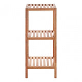 3 Tier Walnut Wood Bathroom Shelf Unit