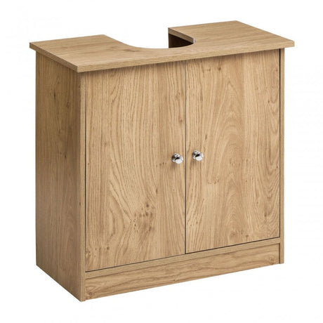 Portland Oak Veneer Under Sink Cabinet