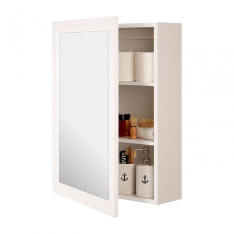 Mirrored Wall Cabinet With 2 Inner Shelves