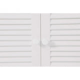 White Wood Under Sink Bathroom Cabinet