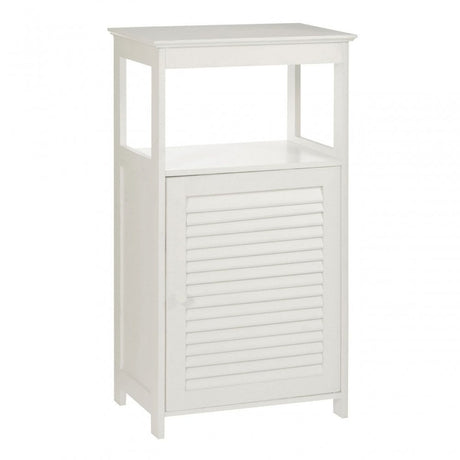 White Wood Floor Cabinet
