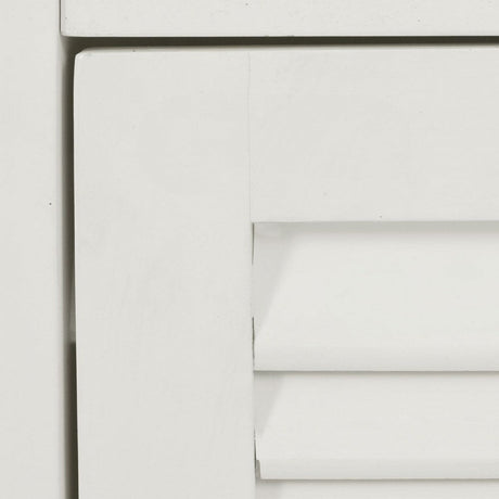 White Wood Floor Cabinet