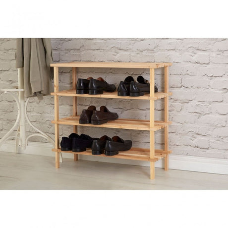 4 Tier Wooden Shoe Rack