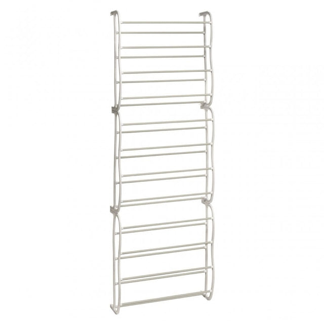 Over Door Cream 12 Tier Shoe Rack
