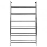 Six Tiers Chrome Shoe Rack
