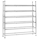 Six Tiers Chrome Shoe Rack