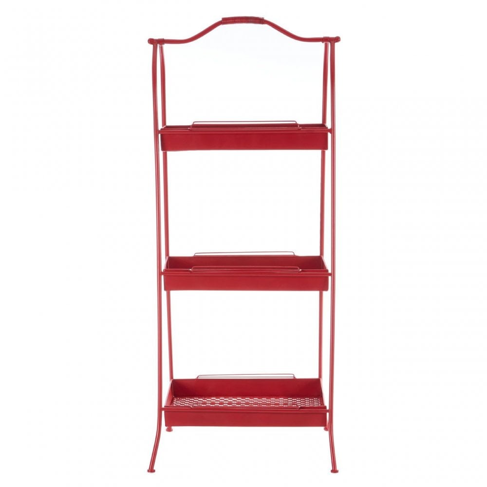 Lexa Red Metal Storage Rack