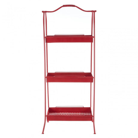 Lexa Red Metal Storage Rack
