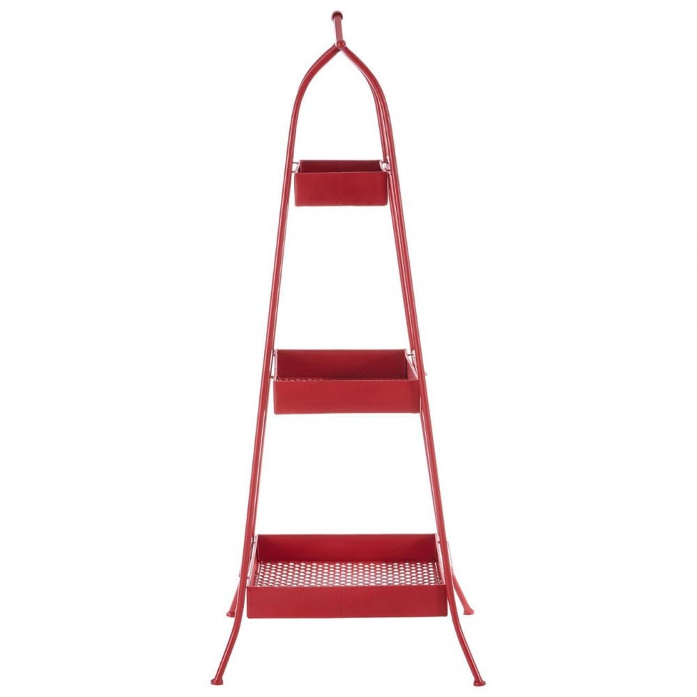 Lexa Red Metal Storage Rack