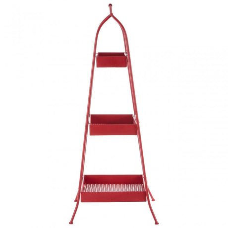 Lexa Red Metal Storage Rack