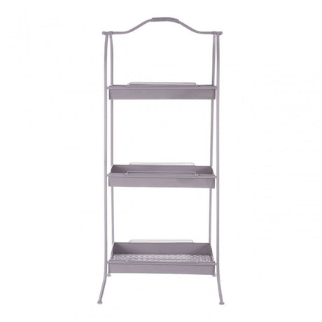 Lexa Grey Metal Storage Rack