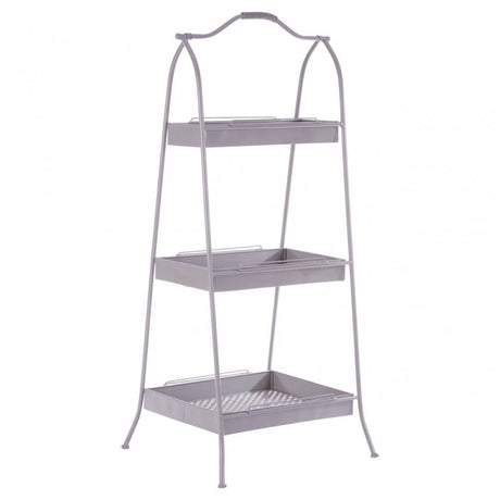 Lexa Grey Metal Storage Rack