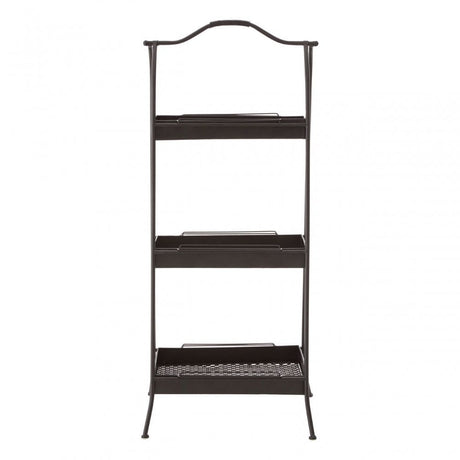 Lexa Black Metal Storage Rack