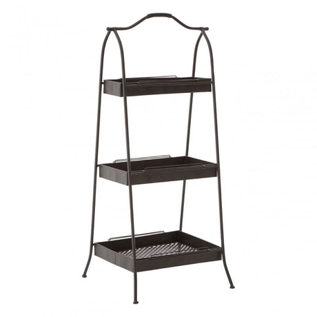 Lexa Black Metal Storage Rack